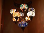 9s1655 Hand Lamp Medium Large Mosaic Craft Traditional 8 Hanging Globe Turkish 1