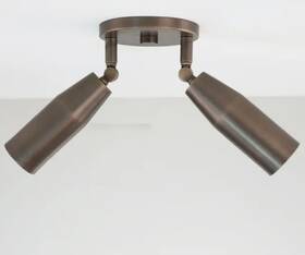 Hmlh-25 Handmadelightinghub Double Adjustable Angle Ceiling Spot Light-mid Century Modern Antique Brass