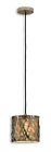 Hanging Champagne Alita Uttermost Metal Shade Woven Beautiful Mini