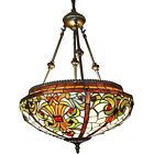 29566944 Hanging Colored Bronze Lamp Msrp Style Classic 271.10 Prices Glass Tiffany Multi