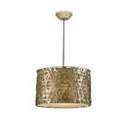 3-lt-woven Hanging Uttermost Metal Shade Lamp 21108 Lighting