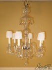 22893e Hanging Vintage Chandelier Prisms Crystal