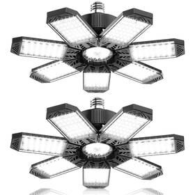 Cj-a3-200-2pc Hapylumi Led Garage Light 200w 2 Pack 20000lm Bright Lights Ceiling L