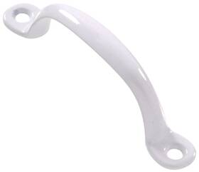 851569 Hardware Essentials 008236865776 Utility Pull White Coating 3-3/4 Inch