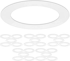 Harrrrd 601393614333 25 Pack Gloss White Trim Ring For 6 Inch Recessed Can Lighting Down Light O