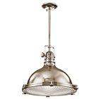 2691pn Hatteras Polished Finish Pendant Nickel 1lt Kichler Clear Bay
