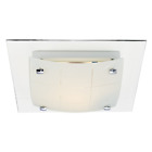 Haus8123-1lwh Happy Homewares Designer And Unique Double Square Glass 0616086391514