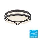 Hbf1129p-258 Hampton Bay Fairchild Collection Sienna Fluorescent Flushmount 046335949768