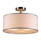 Hcf-1303-bn Co-z Brushed Nickel 3-light Drum Chandelier