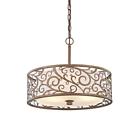 Hd-1073-i Home Decorators Collection Carousel Burnished Gold Pendant With 782042230330