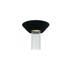 Hd132521dining Bay Room Hampton Leyla 3-light Flush-mount Black Ceiling Fixture