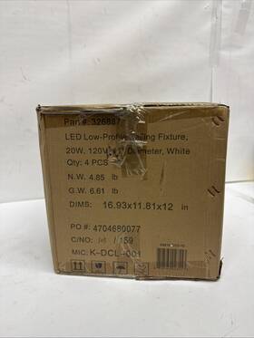 K-dcl-001 Hdsuppply 818564023553 11 Inch Led Flush Mount Light White 4ct