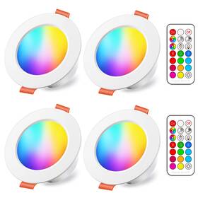 Hekee 616430681711 Led Reccessed Downlights 70w Equivalent Color Changing 4 Inch 2700k Warm