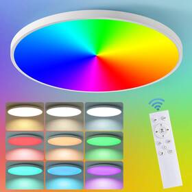 Sfrf001 Hentag 38w Smart Ceiling Light With Remote Control - 15inch Flush Mount