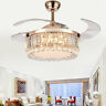 Hg-hcx-2248 Unbranded Chandelier Ceiling Fan Lamp Gold Invisible Blade Crystal Led