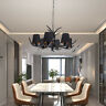 Hg-zj832-986us Resin Deer Horn Antler Chandelier Light Hanging Pendant Lamp Fixture