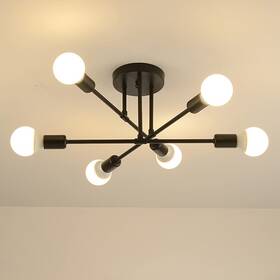 Higufyier 794304137899 Modern Ceiling Light Fixture Sputnik Chandelier 6 Lights Lighting