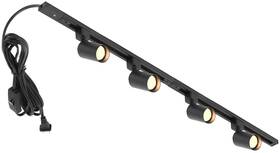 Gu10007 Hiiglxii Plug In Track Lighting With Power Cord 4-light Gu10 Kit