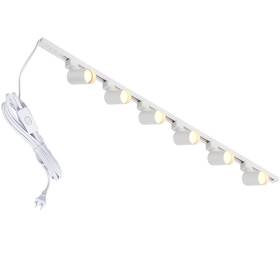 Hiiglxii Gu10w6 Plug In Track Lighting With Power Cord 6-light Led K