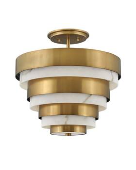 30183hb Hinkley Heritage Brass Led Foyer Pendant From The Echelon Collection