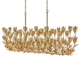 30015bng Hinkley Lighting 30015 Flora 10 Light 60 Inch W Lisa Mcdennon Candle - Gold