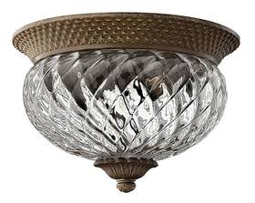 4102pz Hinkley Lighting - Plantation 2 Light Small Flush Mount In Traditional-glam