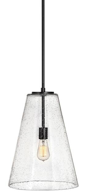 41047sk Hinkley Lighting 41047 Vance 1 Light 13 Inch W Pendant - Black