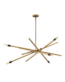 4766hb Hinkley Lighting 4766 Archer 6 Light 43inch.w Sputnik Chandelier Brass