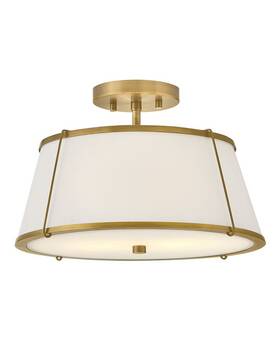 4893ldb-ow Hinkley Lighting - Clarke 24w 2 Led Medium Semi-flush Mount-9.5 Inches Tall