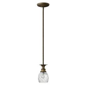 5317pz Hinkley Lighting - Plantation 1 Light Small Pendant In Traditional-glam Style
