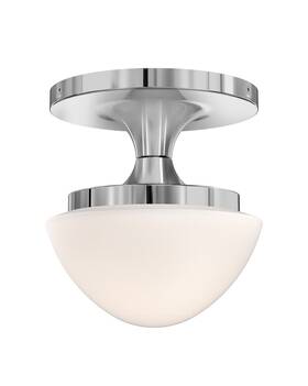47811 Hinkley Lighting 640665924930 Knox 8 Inch W Semi-flush Bowl Ceiling Fixture - Chrome