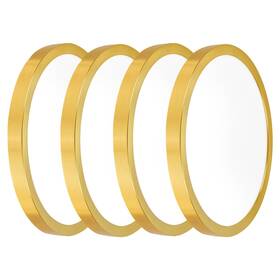 Clb-1754 Hlite Dimmable 4pack 12 Inch Gold Flush Mount Ceiling Light 24w 2600lm Super