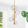 Hm094-5 Warehouse Of Tiffany Newill Vertical Chandelier With Variable Gl