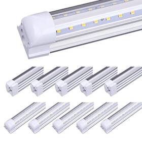 100w Hminled 742297630583 8 Ft Linkable Led Shop Light 13000lm T8 96ftft Integrated Tube Fixture