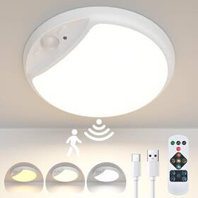 T28b Hokone Ceiling Light With Motion Sensor Rechargeable 10000mah Battery 3 Col