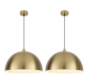 Gg-gd-2p-400 Holohatal Gold Pendant Lights 2-pack Kitchen 16-inch Dome New Fast Shipping