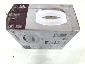 1002814146 Home Decorators Collection Kipling 8 Inch Led Brushed Nickel Flush Mount New
