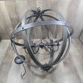 1004hdcaidi Home Decorators Collection Hdc Keowee 24-1/4 Inch 6-light Artisan Iron Farmhouse Orb Chandelier