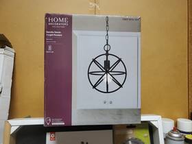 1007873101 Home Decorators Collection Sarolta Sands 1-light Black Orb Pendant Light New