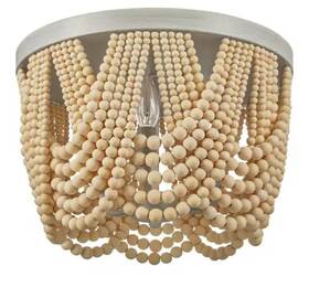 1008464154 Home Decorators Collection Harlan 15 Inch 3-light Brushed Grey Flush Mount New