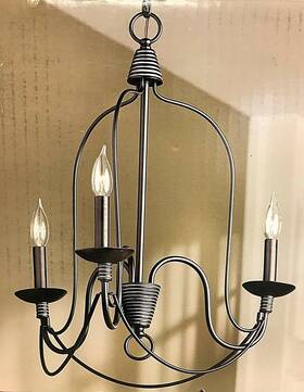 12643 Home Decorators Collection 3-light Chandelier Rivy West - Oil Rubbed Bronze