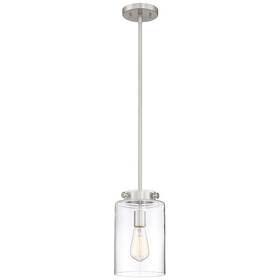 27228 Home Decorators Collection 1 Light Mini Pendant Brushed Nickel 1002 473 654