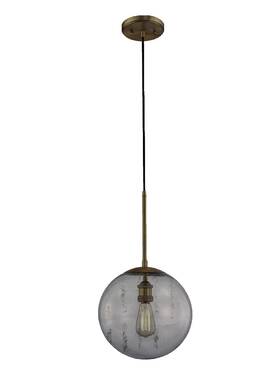 Hd-1612agb Home Decorators Collection 782042171695 12 Inch Clear Globe Pendant Aged Brass 1003 843 529 Wx21.5 H Decoratio