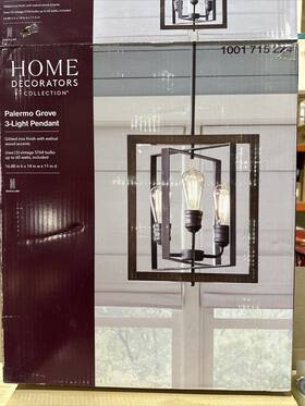 7921hdc Home Decorators Collection Hdc Palermo Grove 14 Inch 3-light Gilded Iron Farmhouse Pendant New Open Box