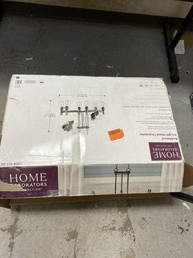 7992hdcbbdi Home Decorators Collection Knollwood 32 Inch 6-light Black Bronze Industrial Chandel
