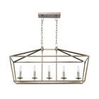 5-76201 Home Decorators Collection Chandelier 5-light Dimmable Metal In Brushed Brass