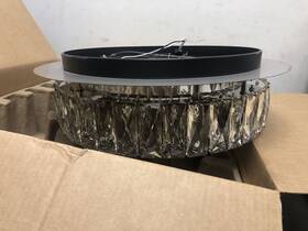 Cp-25117 Home Decorators Collection Keighley 17.5 Inch Integrated Led Chrome Flush Mount C