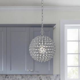 P5061-015 Home Decorators Collection 1-light Crystal Chrome Mini-pendant