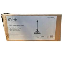 Rs20190724116bn Home Decorators Collection Shelston 16 Inch 1-light Brushed Nickel And Black Farm