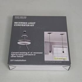 Home Depot 887480607604 Recessed Light Converter Kit 1007 085 858 Convert 4 Inch -6 New Diy Installation